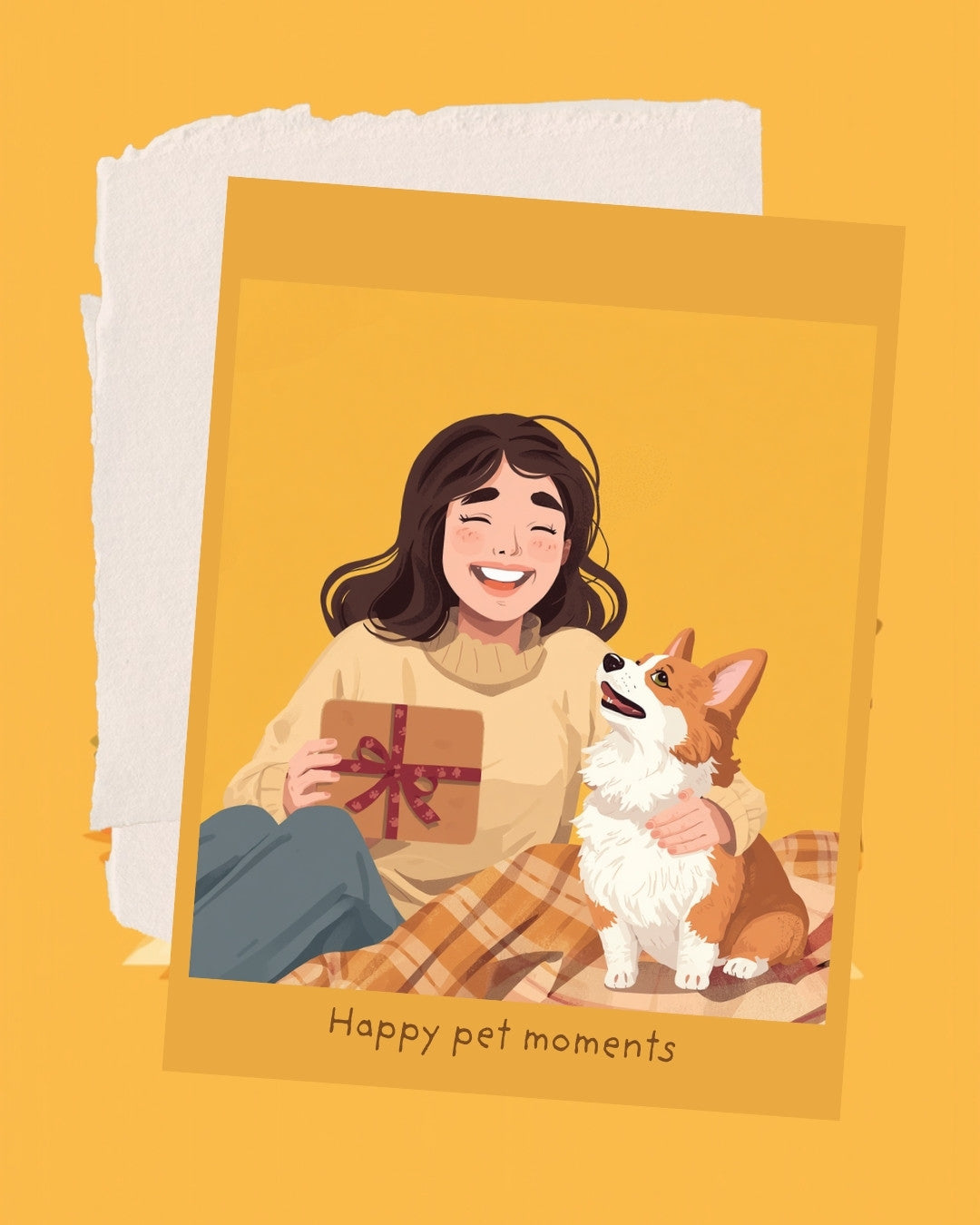 Furavelle Our Promise - happy pet owner with gift