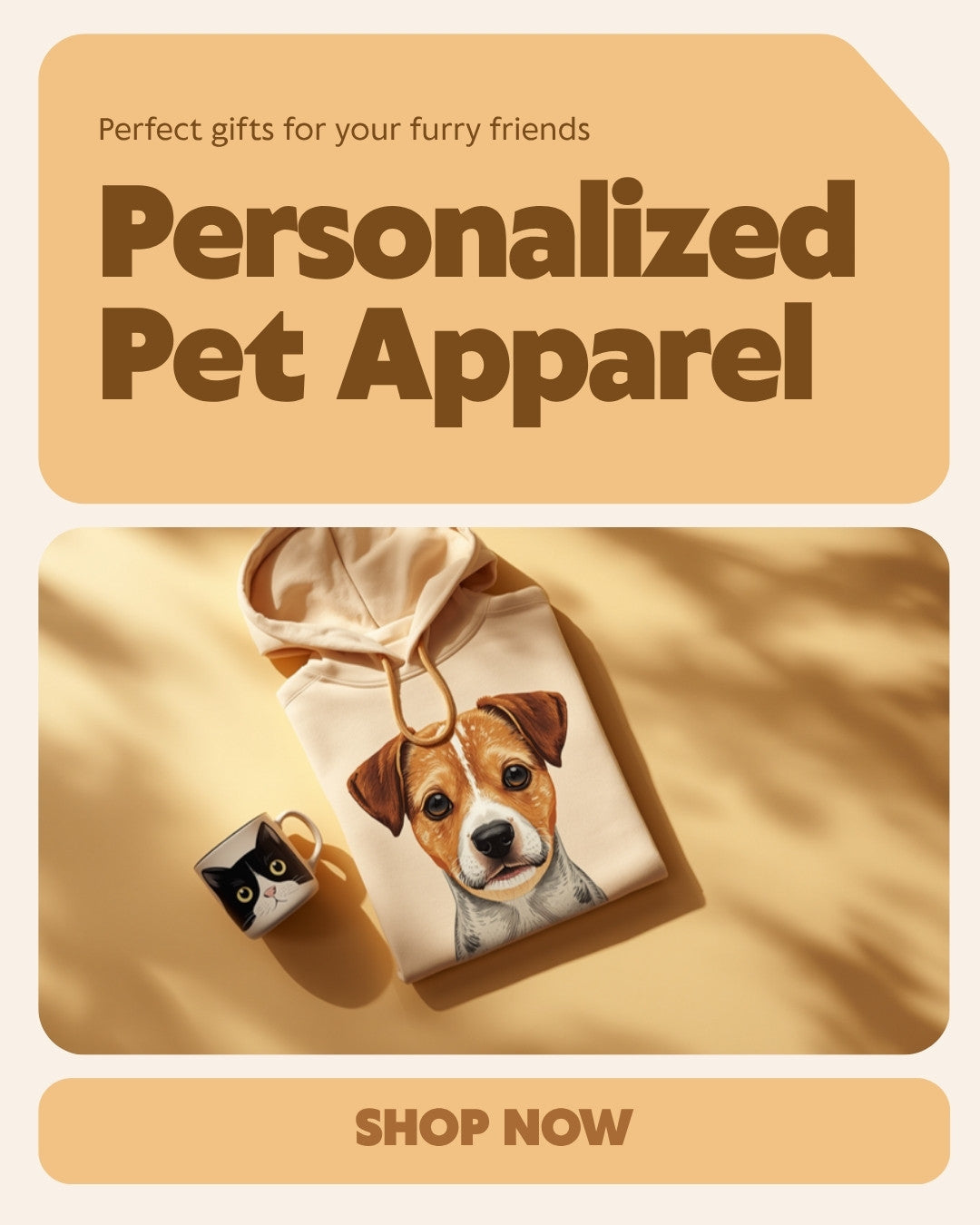 Furavelle What We Do - personalized pet apparel flat lay