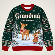 Your personalized Grandma reindeer sweatshirt design