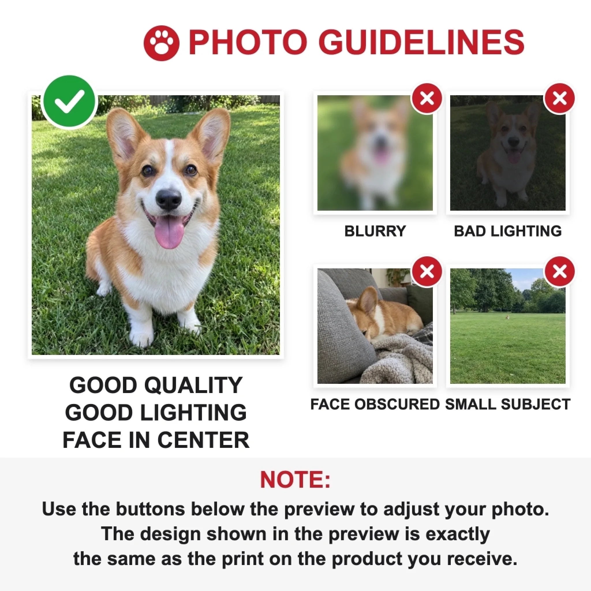 Photo guidelines