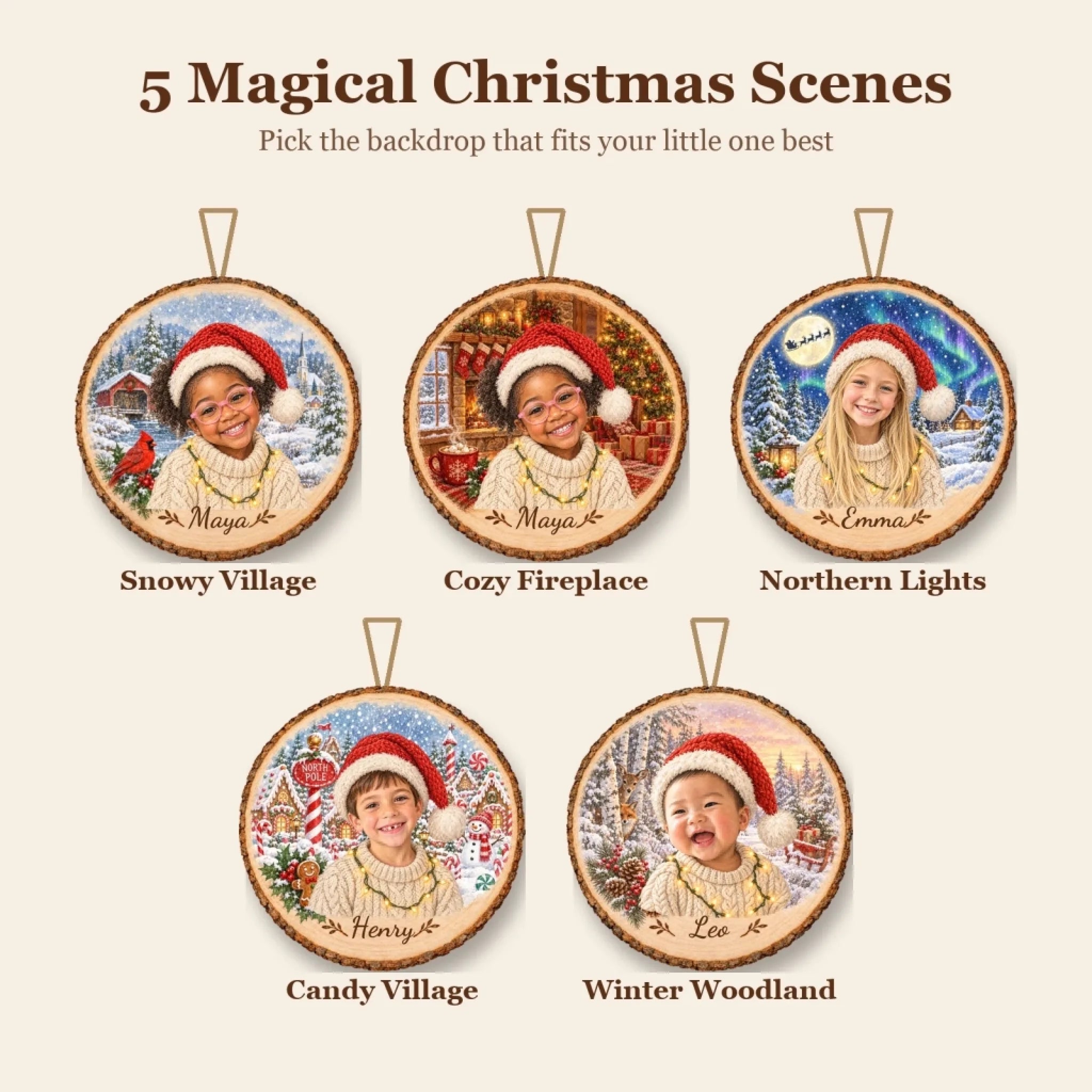 5 Christmas scenes to choose from