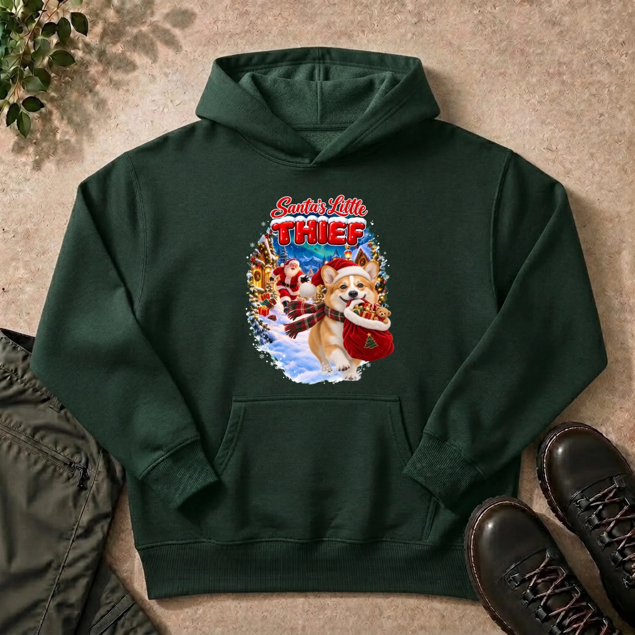 Hoodie Forest Green